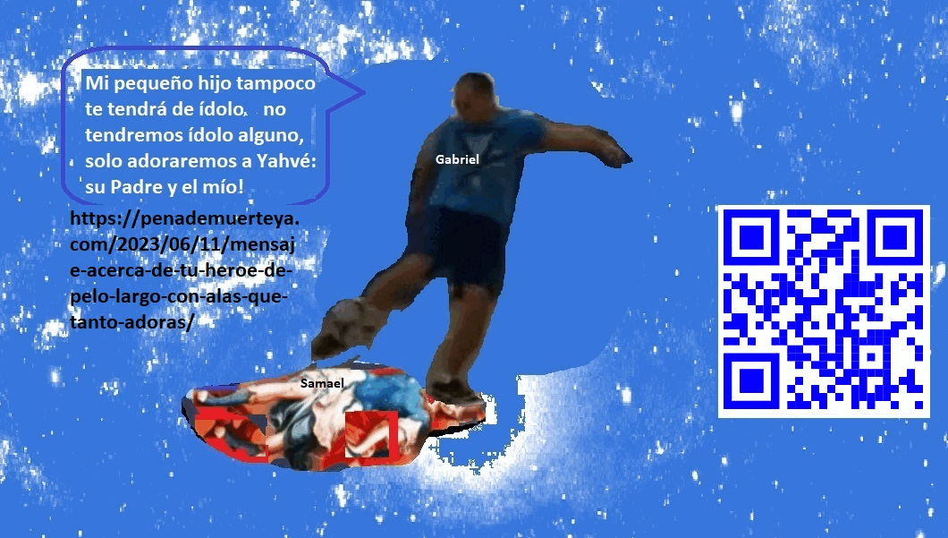 El arcangel usurpador pisado por el arcangel legitimo