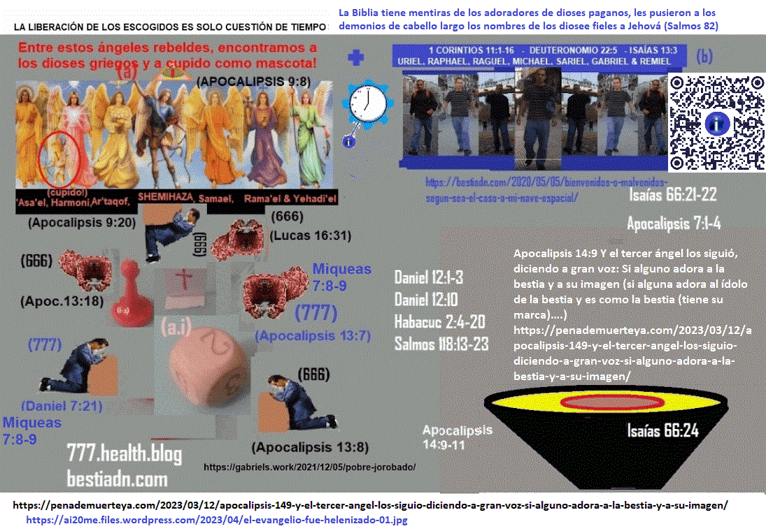 la marca de la bestia en la frente (pensamientos) manos acciones)