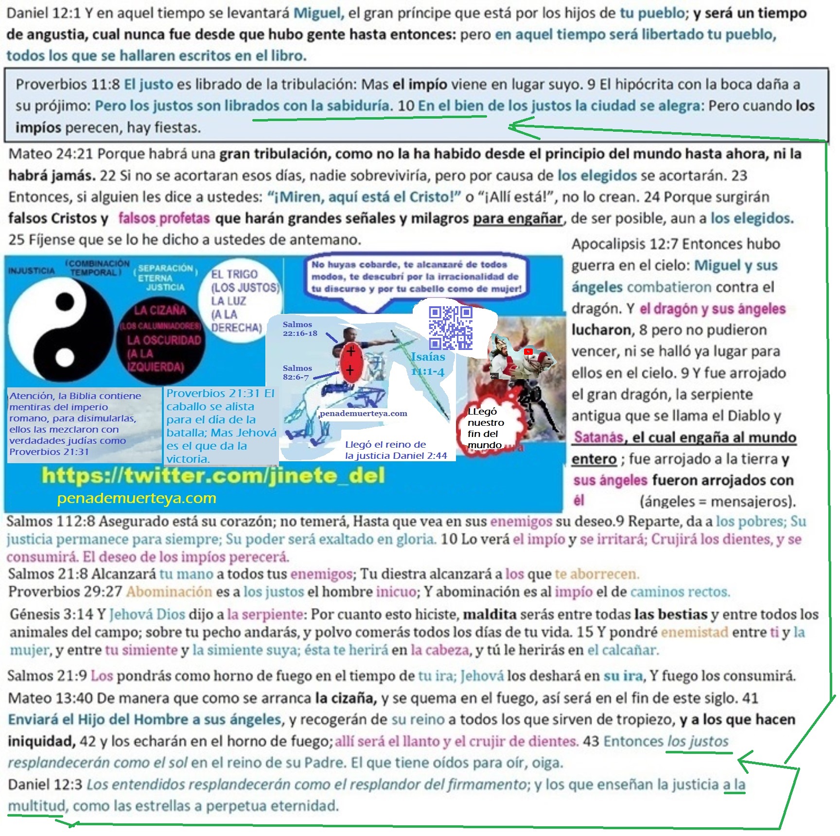 Daniel 12 1 En aquel tiempo se levantara Miguel tambien Gabriel - todos los justos se levataran y venceran aunque sean solo 144000