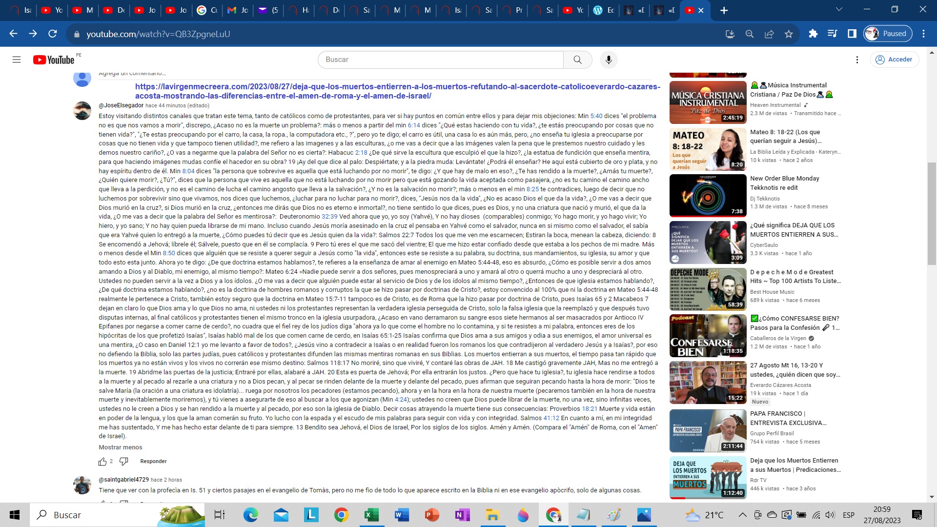 deja que los muertos entierren a sus muertos
