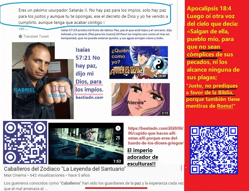 Isaias 57 21 No hay paz para Satanas ni para los hijos del Diablo