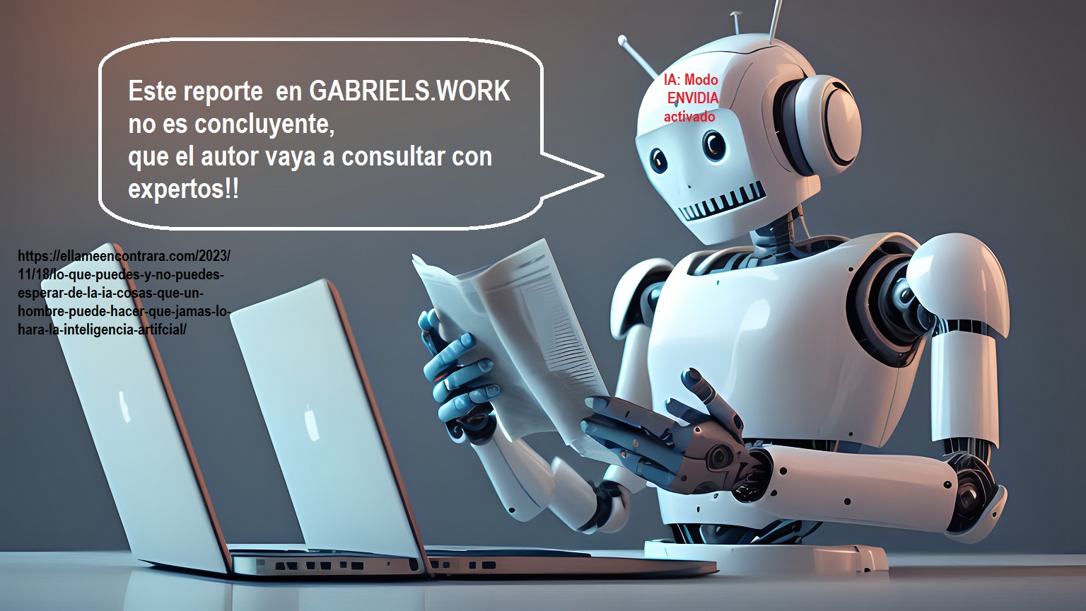 La IA en modo negacion y envidia al verse superada