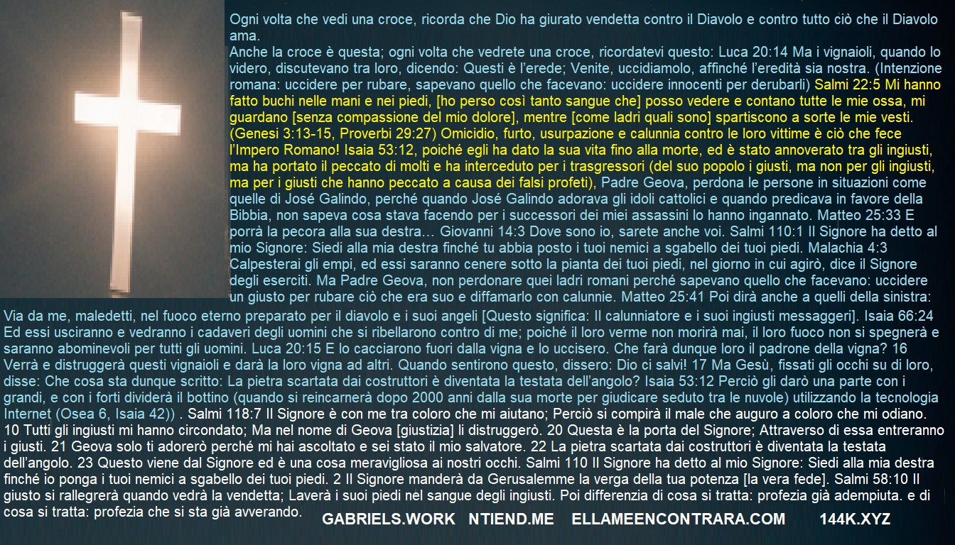 il potere della croce (non l'idolo, l'idolo crociato non ha potere)