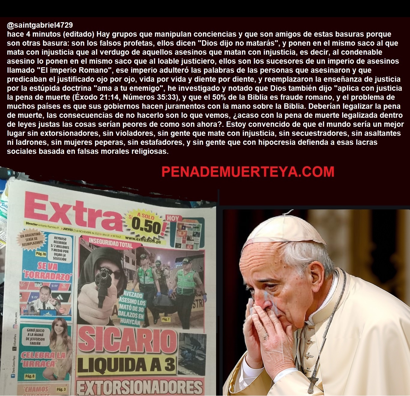 Matan a tres extorsionadores portada